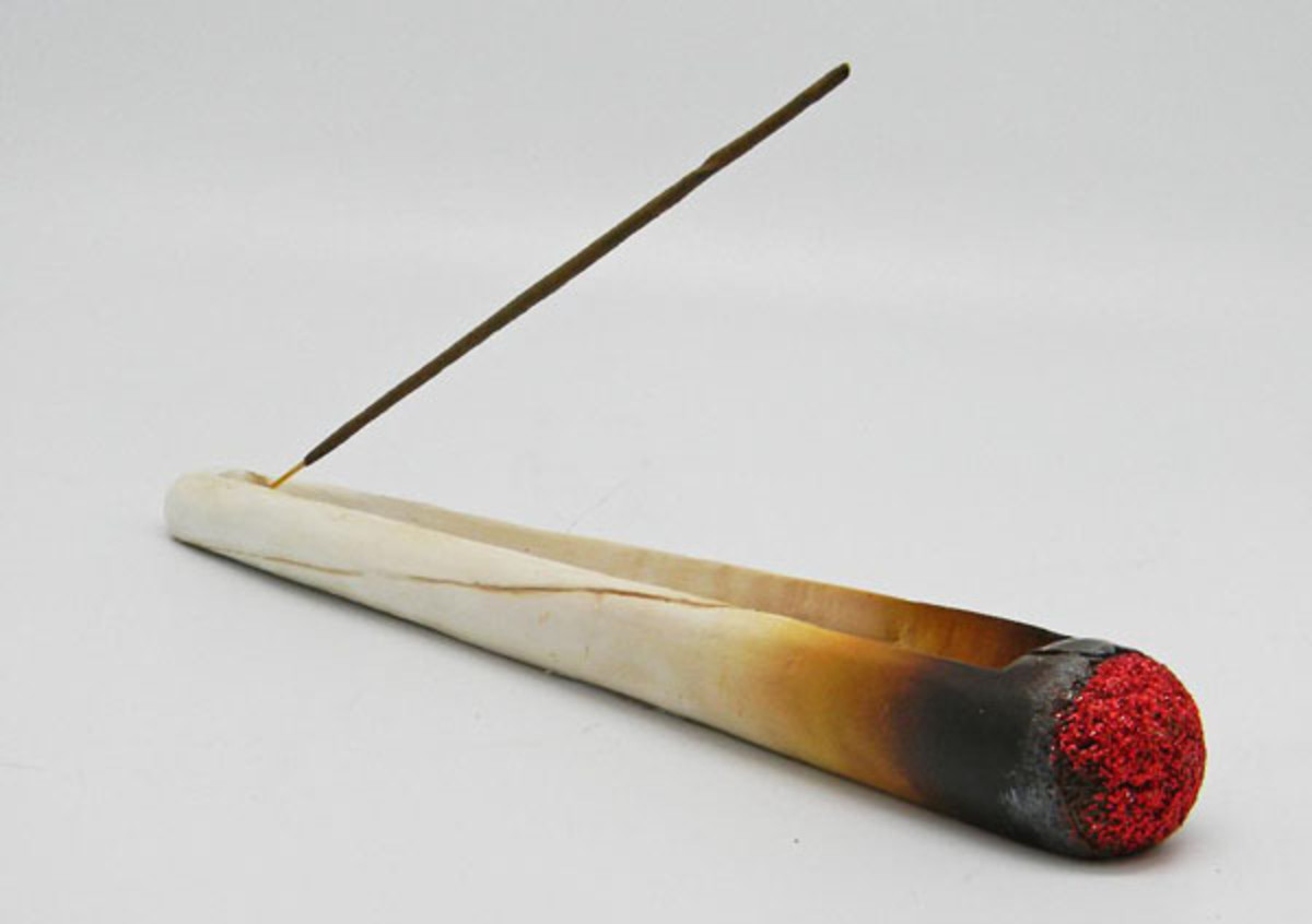 10.5" Burning Cigarette Incense Burner PuraVape