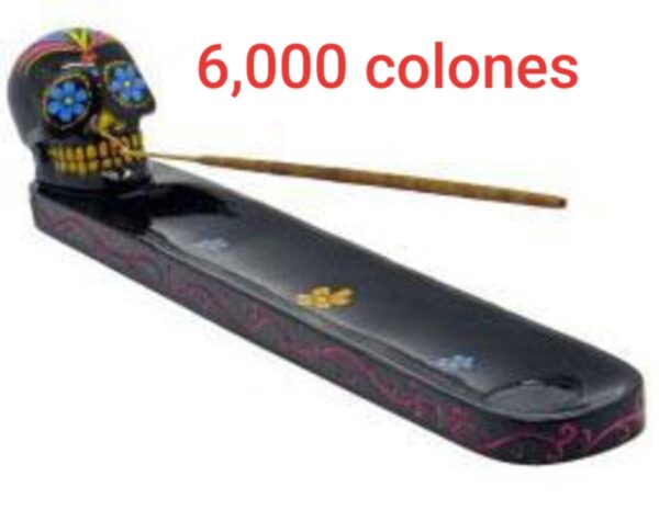 Sugar Skull Incense Burner 11 inches