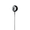 5 Glass Poker Hairpin 8 Ball