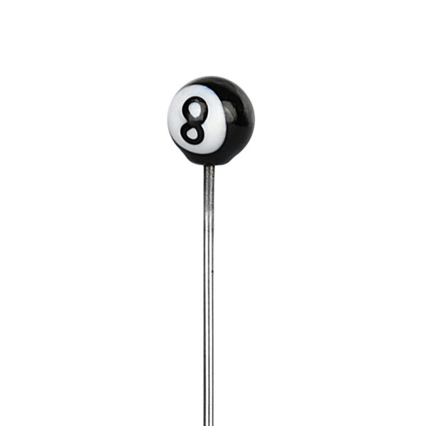 5 Glass Poker Hairpin 8 Ball