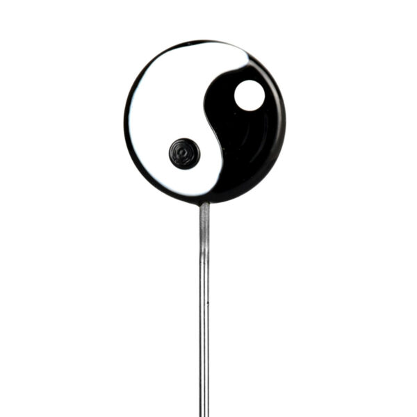 5 Glass Poker Hairpin Flat Yin Yang