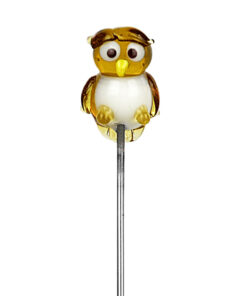 5 Glass Poker Hairpin Owl