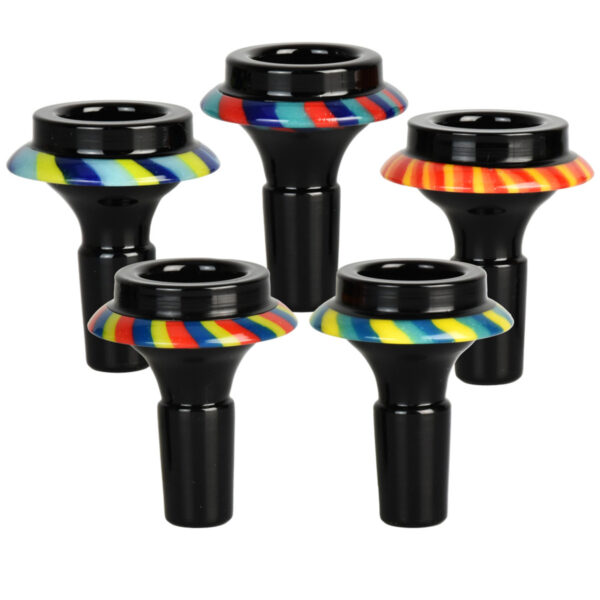 Color Stripe UFO Herb Slide  14mm M