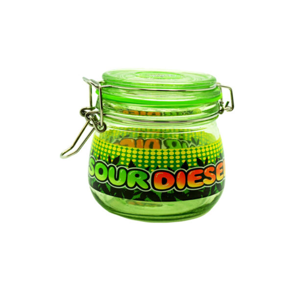 Glass Storage Jar Sour Diesel Small