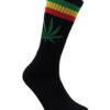 Leaf Republic Socks Rasta Stripes Black