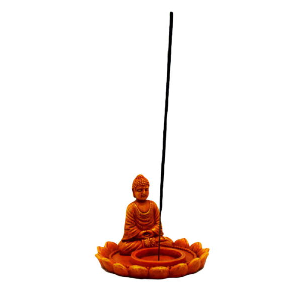 Meditating Buddha w/ Lotus Flower Multipurpose Burner