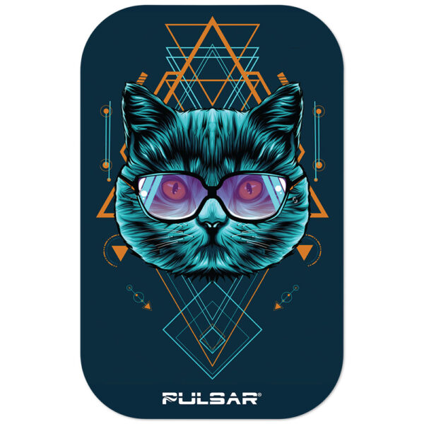 Pulsar Magnetic Rolling Tray Lid Sacred Cat Geometry A 1