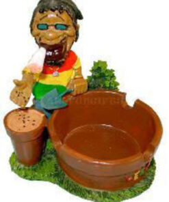 Rasta Man Seed Planting Gardener Ashtray