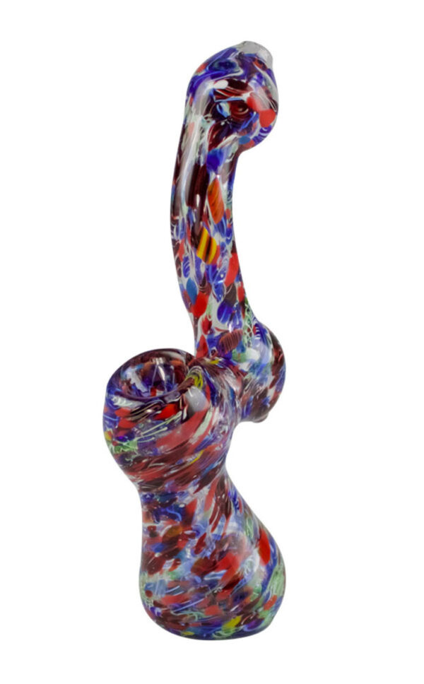 Splatter Frit Bubbler Pipe 6.25