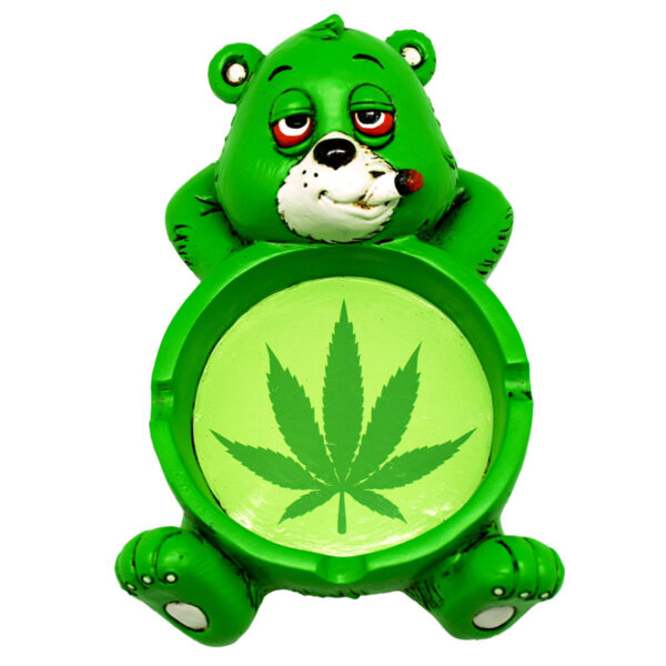 Stoner Bear Polyresin Ashtray 4×6