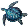 BLUE METAL WALL TURTLE