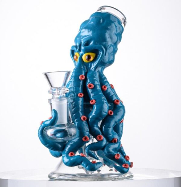 Uniqe Glass Bongs Halloween Style Hookahs 7 Inch Mini Small Oil Dab Rigs Beaker Showerhead Perc Percolator