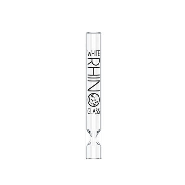 White Rhino Chillum w Silicone Cap 4.5