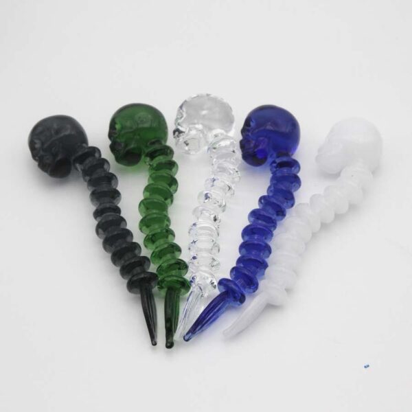 Colored glass skull Dab Tool