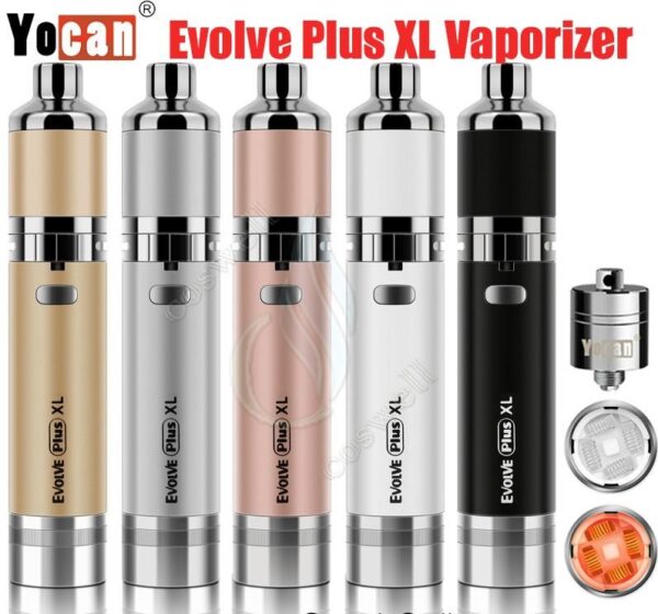 Yocan Evolve Plus XL Vape Mods Vaporizer Pen Starter Kits Wax Vaporizer Cartridges 1400mah Battery