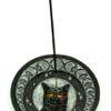 Black Cat with Moons Incense Burner
