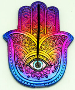 Colorful Hamsa Hand Incense Burner