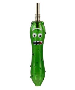 Pickle Glass Dab Straw | Titanium Tip | 5.5"