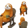 Charming Sloth with Coffee Garden Statue