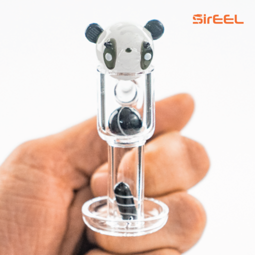 SirEEL Quartz Terp Slurper Panda Set | Matching Cap & Pills | 14mm Male |